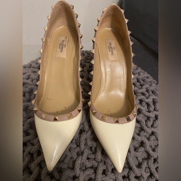 Valentino Garavani Shoes - Valentino Studded heels cream size 40.5
